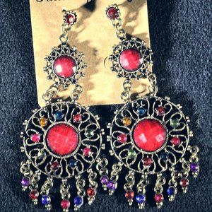 Bohemian vintage style earrings